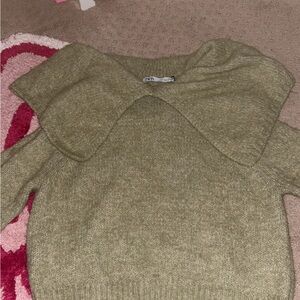 Zara Olive Green Women's Sweater